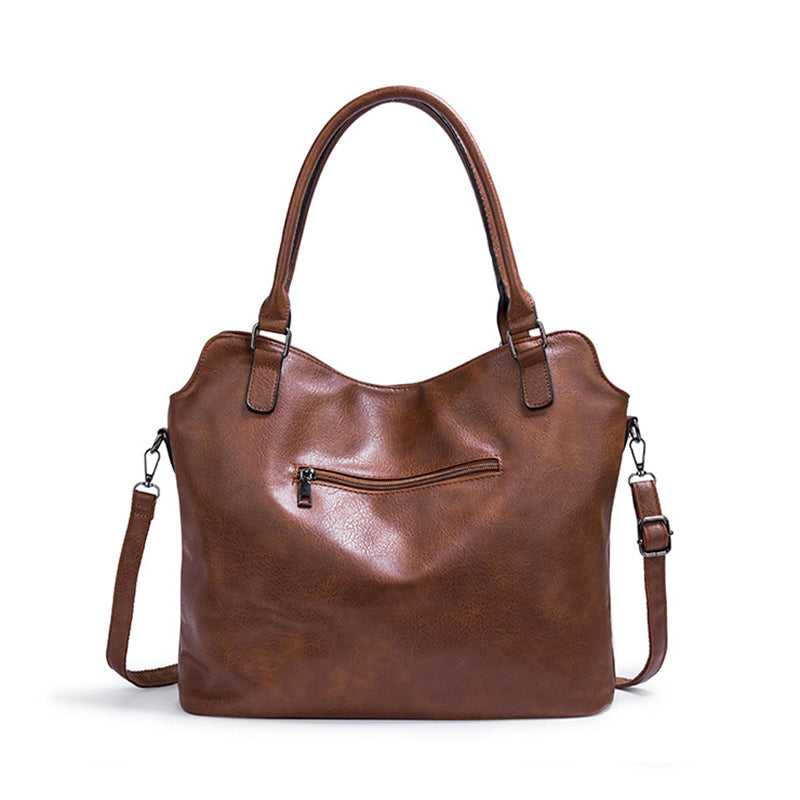 Women's Double Zipper Large Capacity Shoulder Crossbody Bag in 5 Colors - Image 2