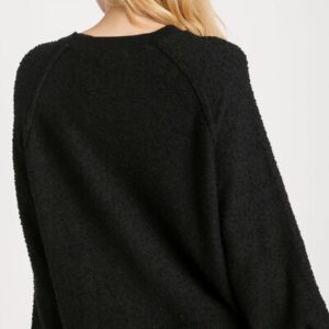 Umgee Round Neck Long Sleeve Sweater
